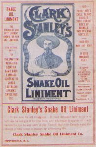 Snake oil - from cure-all to quackery