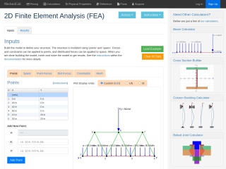 https://mechanicalc.com/calculators/finite-element-analysis/