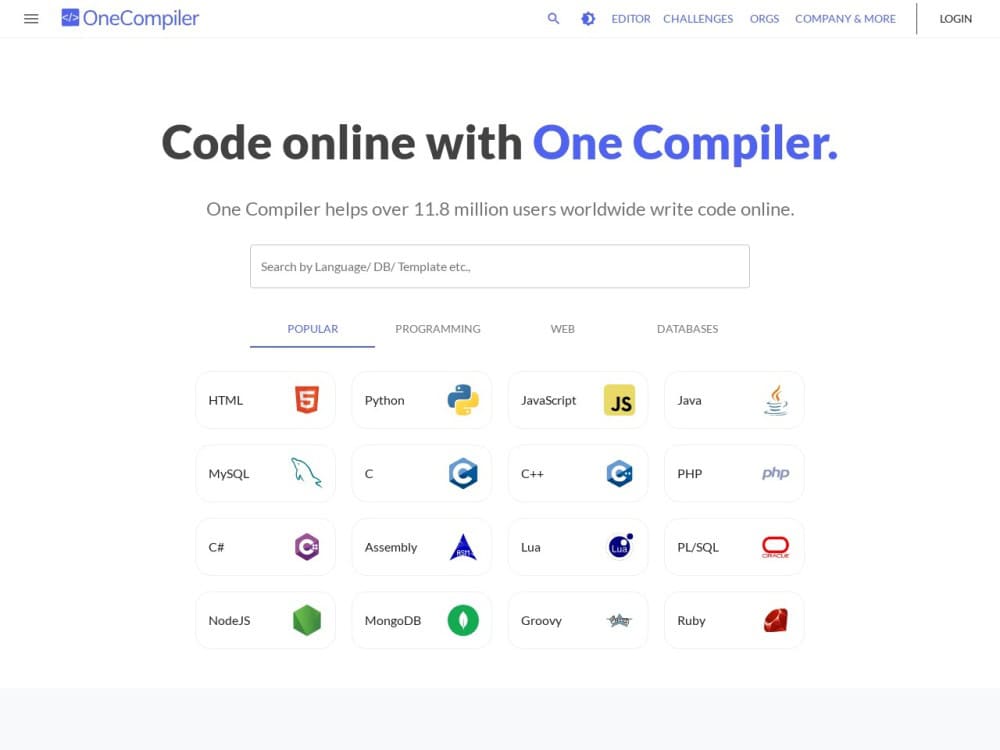 https://onecompiler.com/