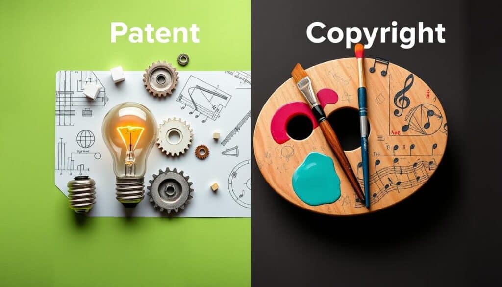 Patent vs. Urheberrecht