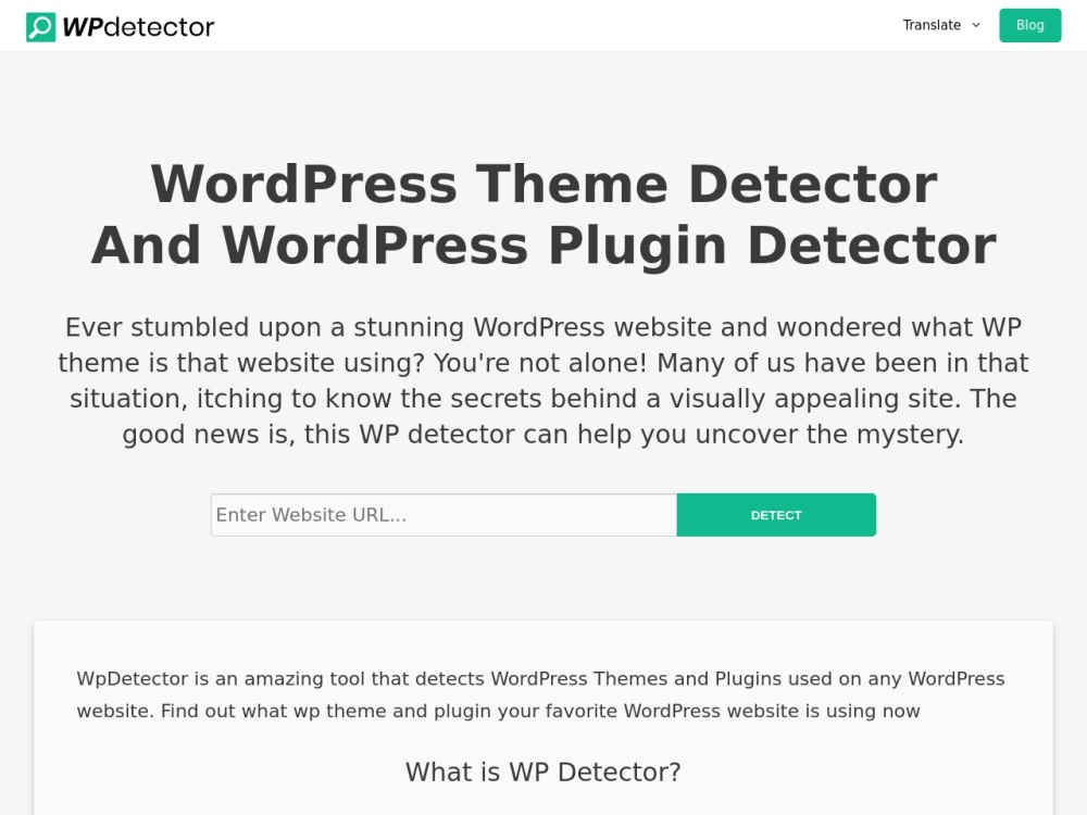 https://wpdetector.com/