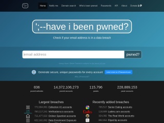 https://haveibeenpwned.com/