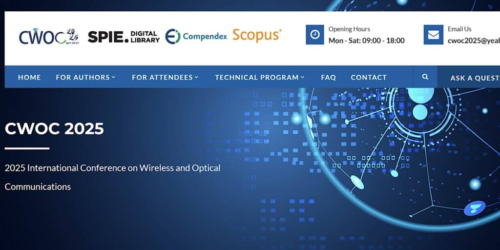 A c e c ad ed scaled. International Conference on Wireless and Optical Communications-CWOC 2025.