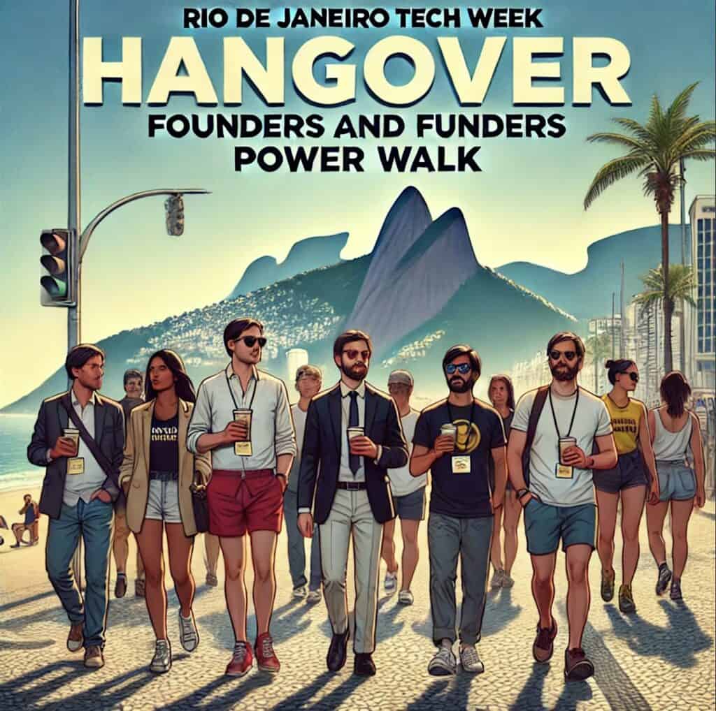 A dfacf eae c a a e. Rio de Janeiro Tech Week Hangover Founders and Funders Power Walk.