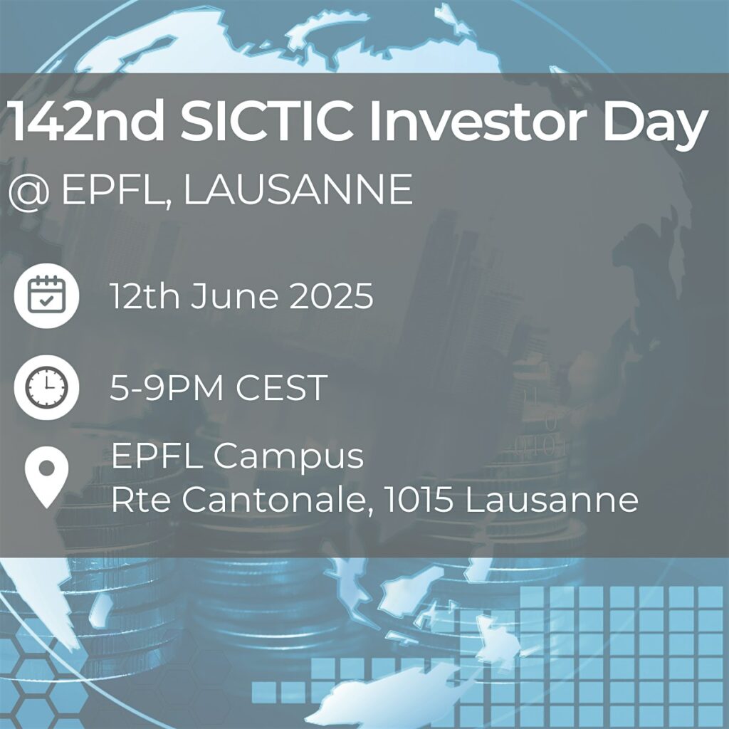 Acbd fefe b ce f. 142nd  SICTIC Investor Day @ EPFL, Lausanne.