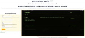 Wordpress playground