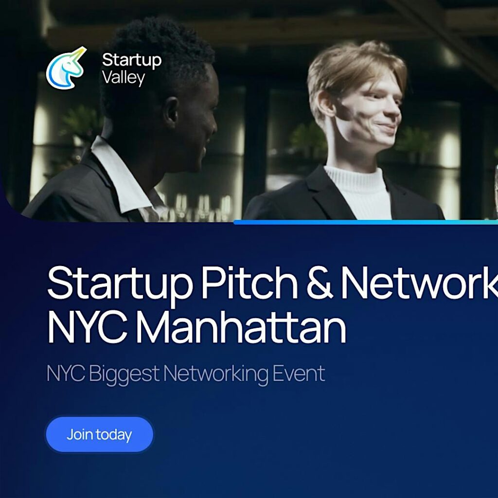 Cbc f aaff e a e f a dd. Startup Pitch & Networking NYC Manhattan.
