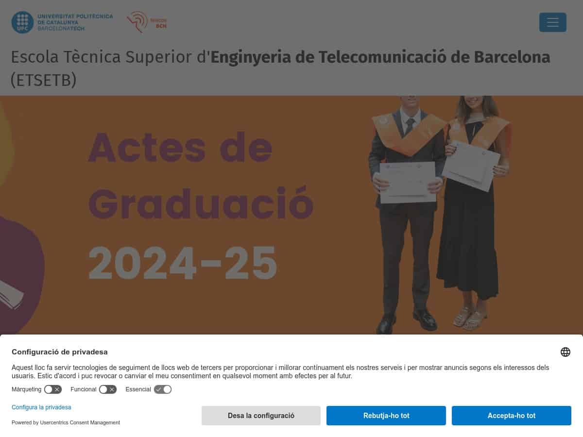 Escuela Técnica Superior de Ingeniería de Telecomunicaciones de Barcelona (ETSETB)