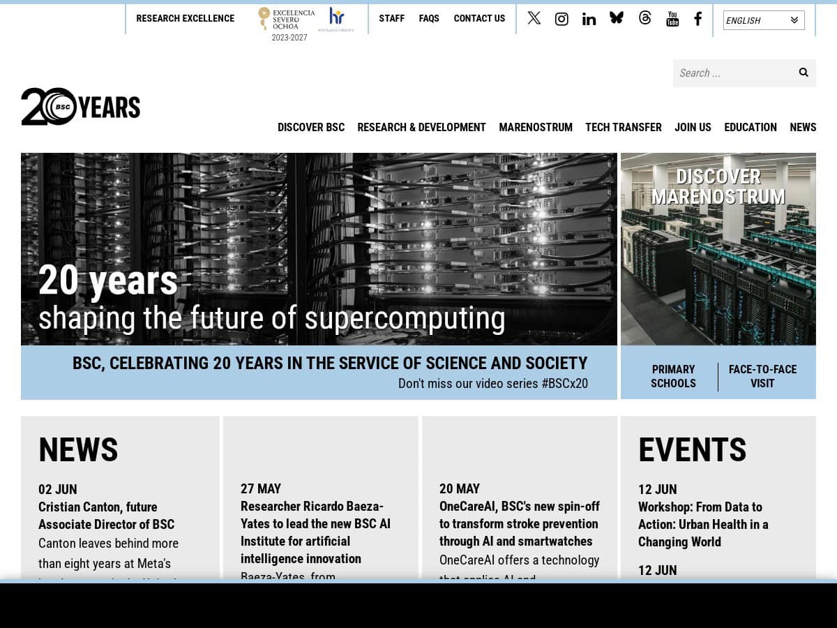 Barcelona Supercomputing Center – Centro Nacional de Supercomputación (BSC-CNS)