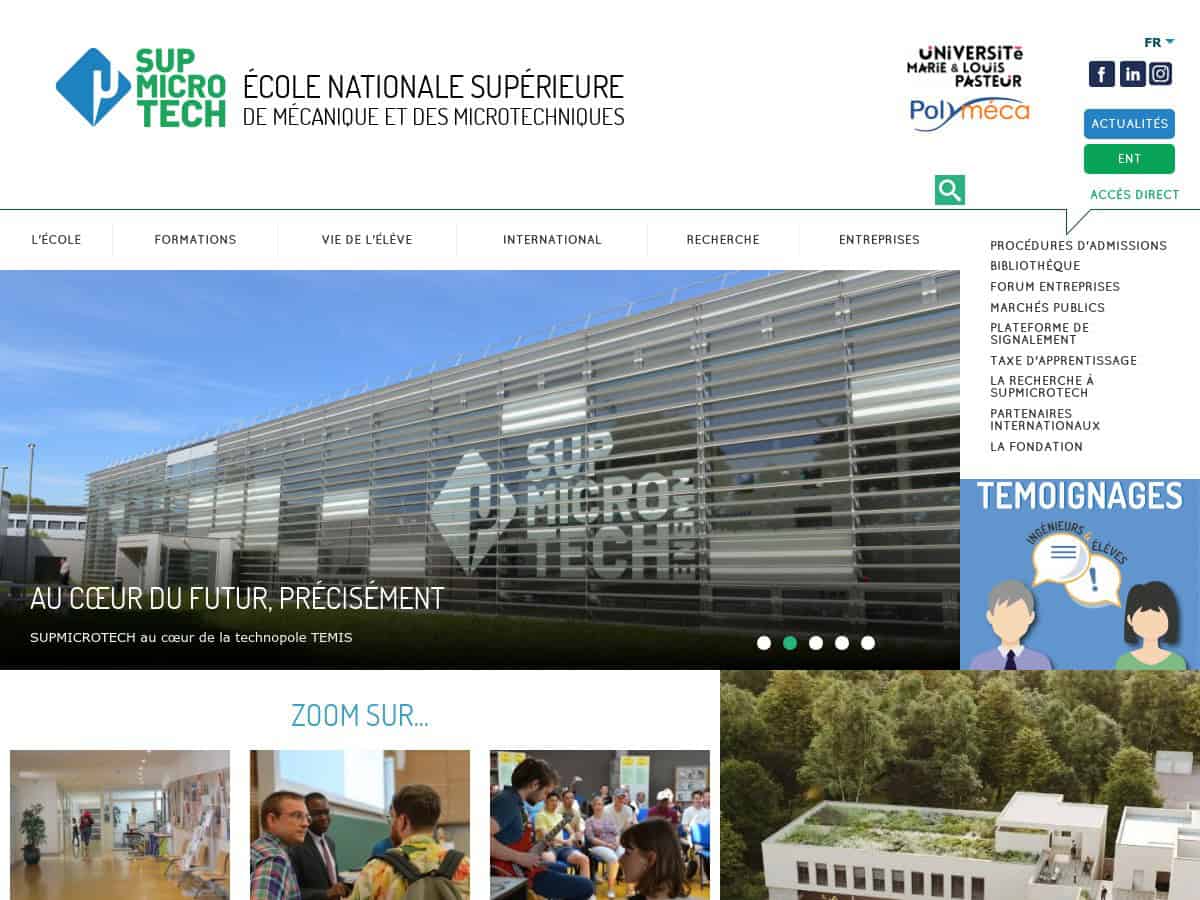 École Nationale Supérieure de Mécanique et des Microtechniques (ENSMM)