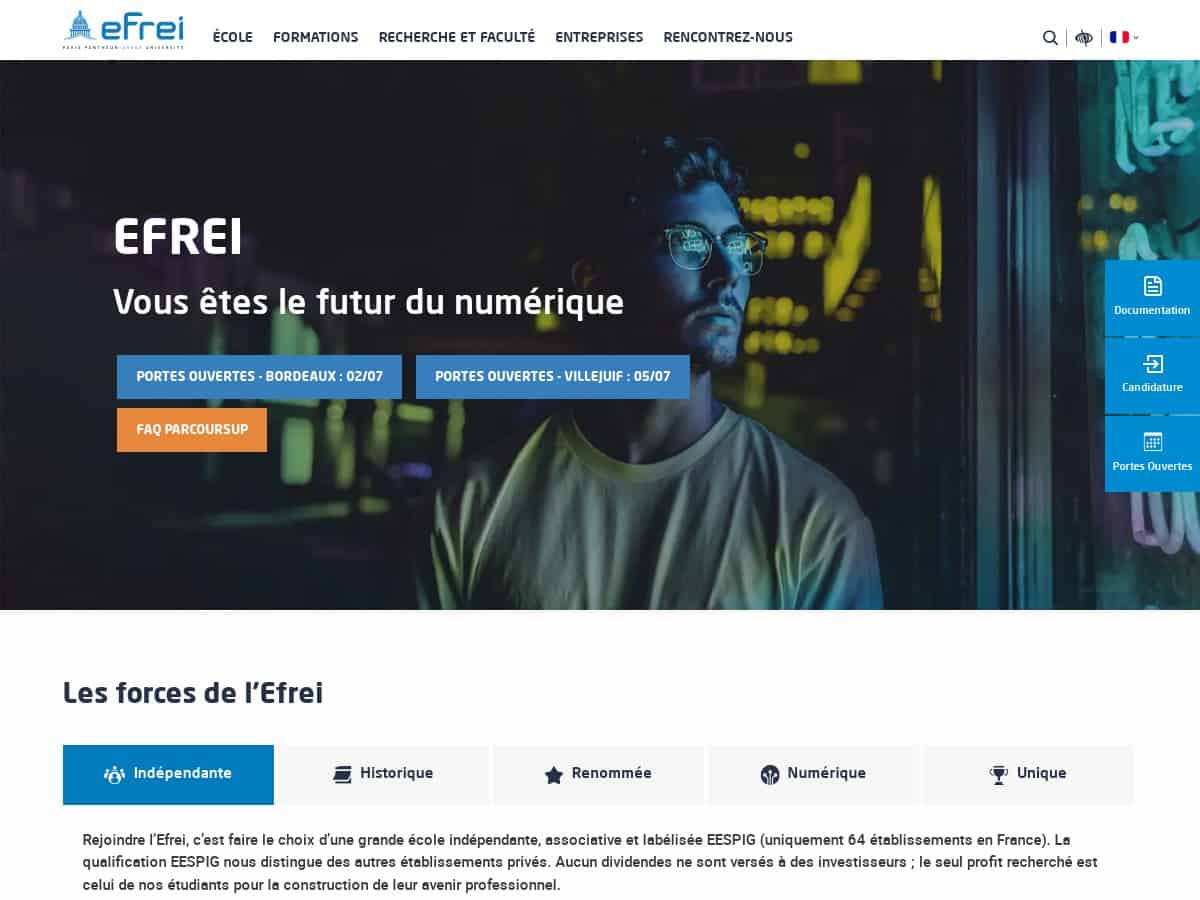 EFREI Paris (École d’ingénieur généraliste en informatique et technologies du numérique Villejuif)