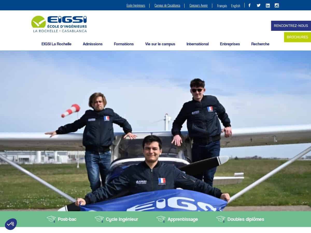 EIGSI La Rochelle (École d’Ingénieurs en Génie des Systèmes Industriels)