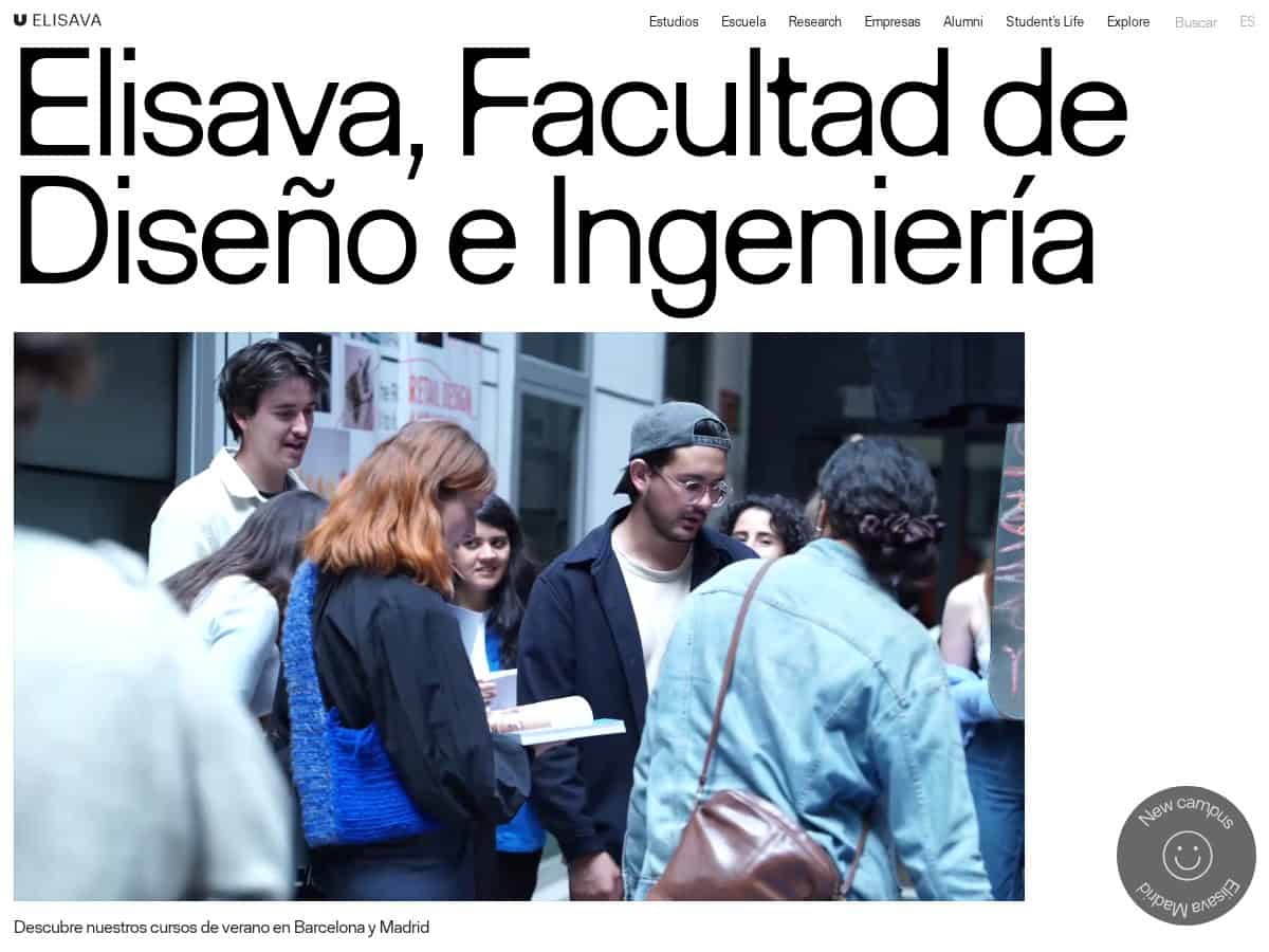 Elisava Facultad de Diseño e Ingeniería de Barcelona