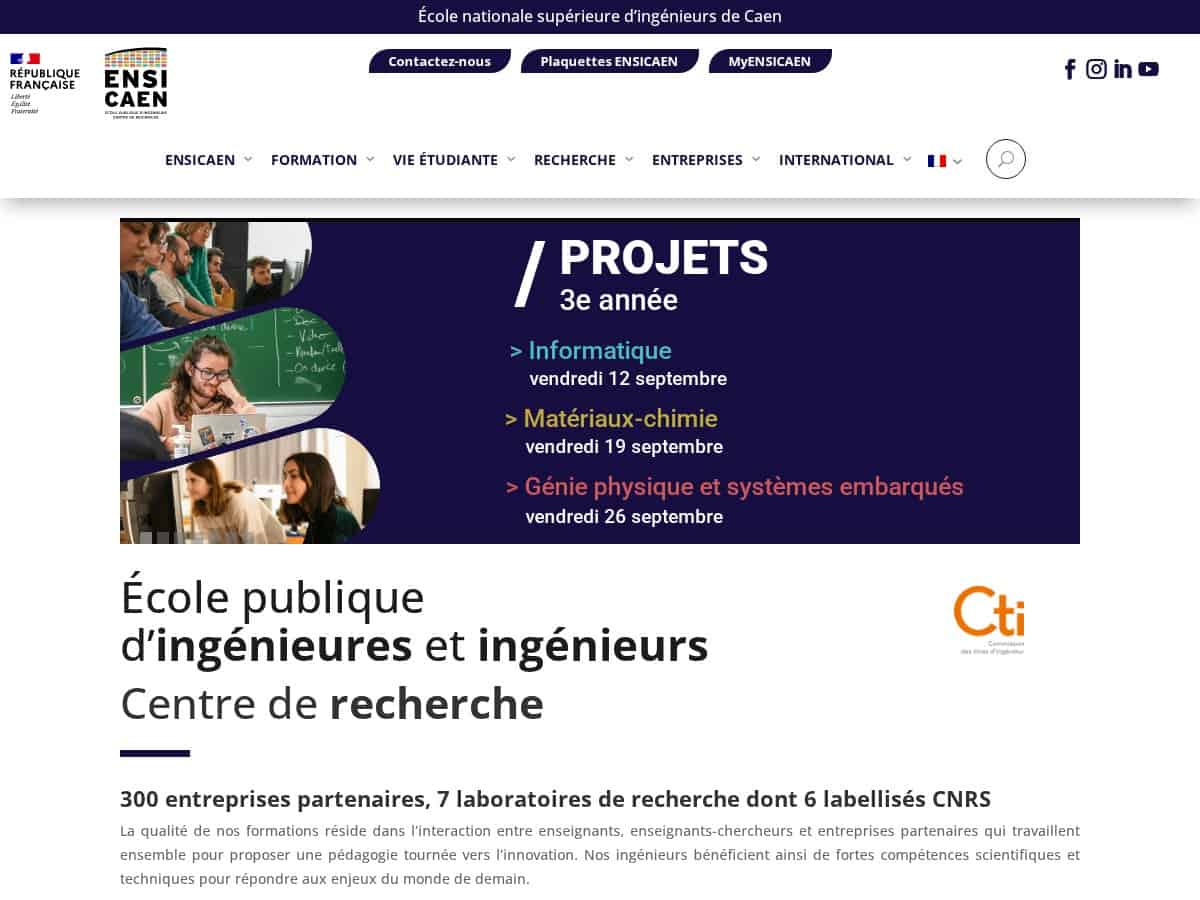 ENSICAEN (École Nationale Supérieure d’Ingénieurs de Caen & Centre de Recherche)