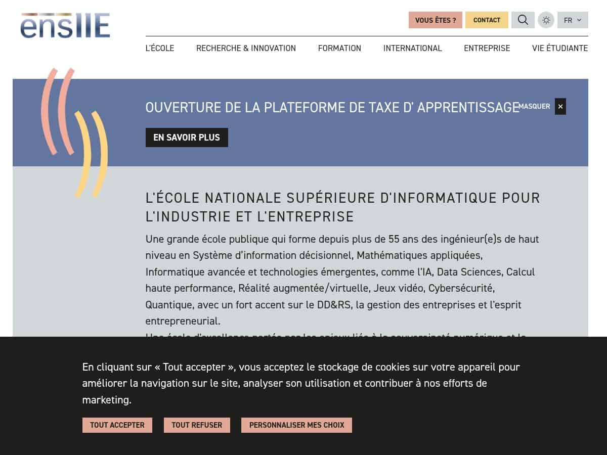 ENSIIE (École Nationale Supérieure d’Informatique pour l’Industrie et l’Entreprise)
