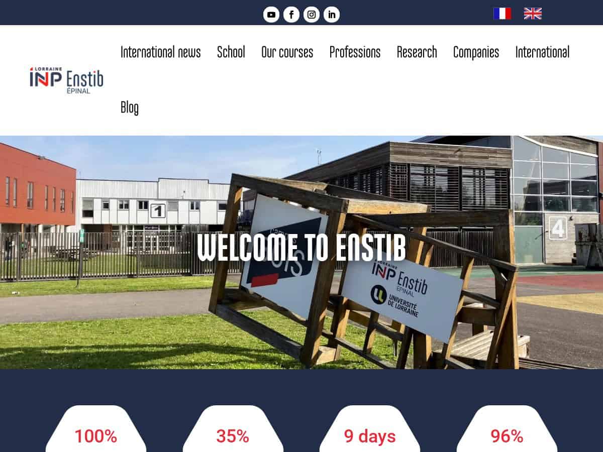 ENSTIB (École Nationale Supérieure des Technologies et Industries du Bois Épinal)