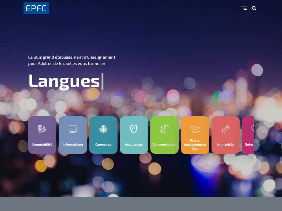 EPFC (Enseignement de Promotion Sociale Formation Continuée)