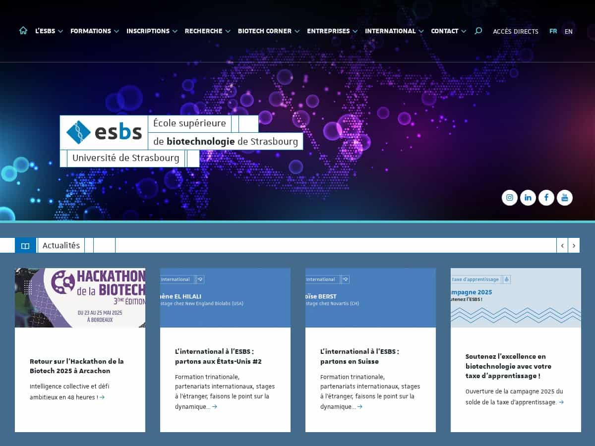 ESBS (École Supérieure de Biotechnologie Strasbourg)