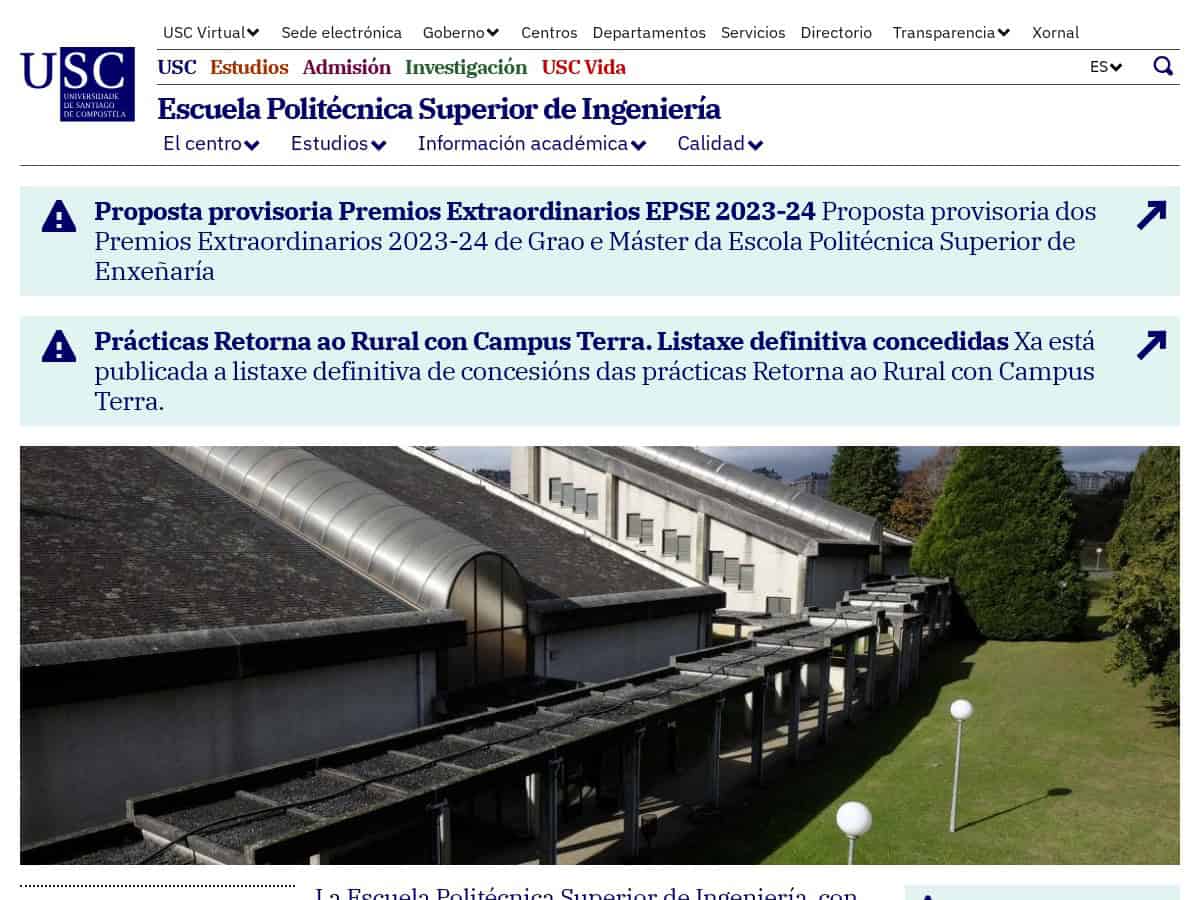 Escola Politécnica Superior de Enxeñaría (Universidade de Santiago de Compostela – Lugo)