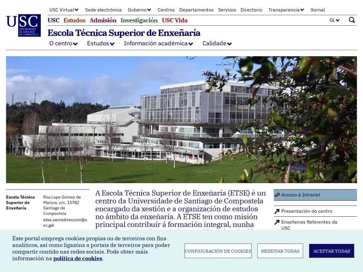 Escuela Técnica Superior de Enxeñaría (ETSE USC)