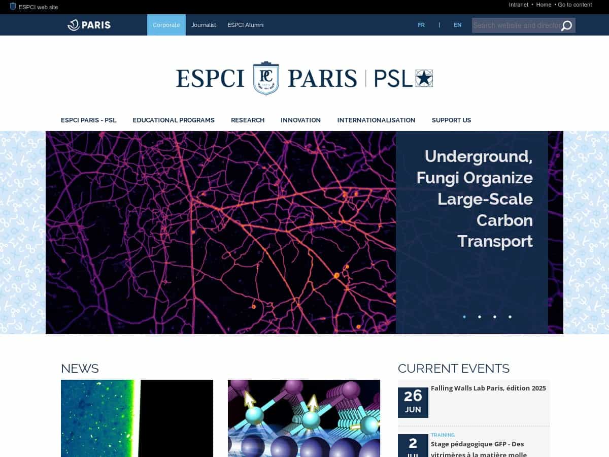 ESPCI Paris – PSL (École Supérieure de Physique et de Chimie Industrielles)