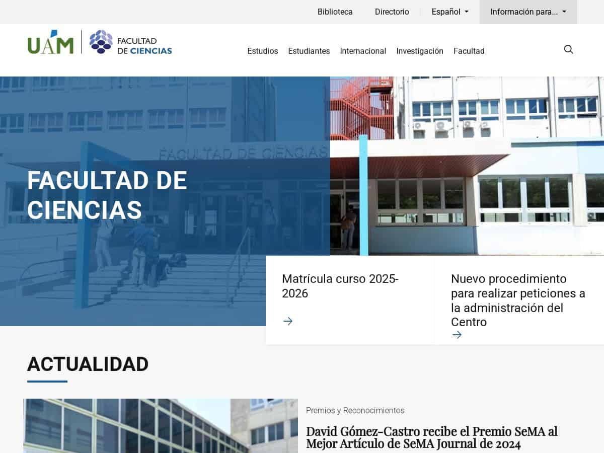 Facultad de Ciencias (Universidad Autónoma de Madrid)