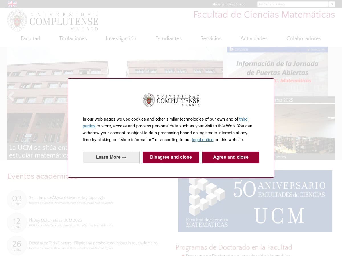 Facultad de Ciencias Matemáticas（马德里康普顿斯大学）
