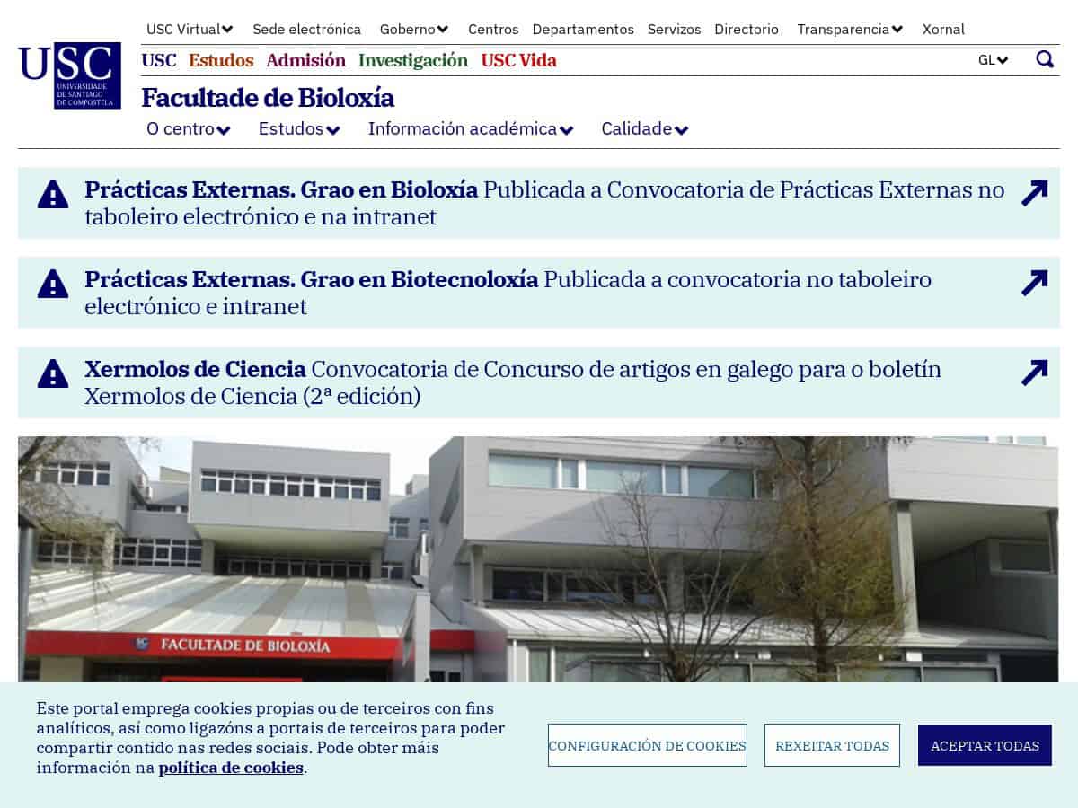 Facultade de Bioloxía(Universidade de Santiago de Compostela)