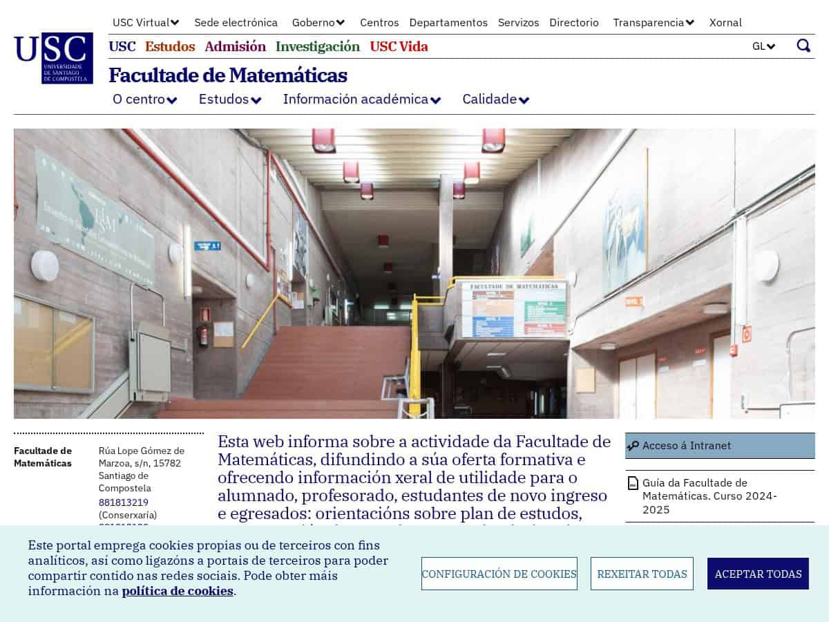 Facultad de Matemáticas (Universidad de Santiago de Compostela)