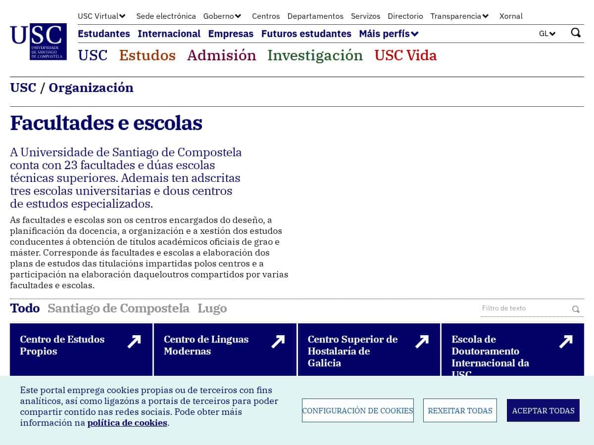 Facultad de Óptica y Optometría (Universidad de Santiago de Compostela)