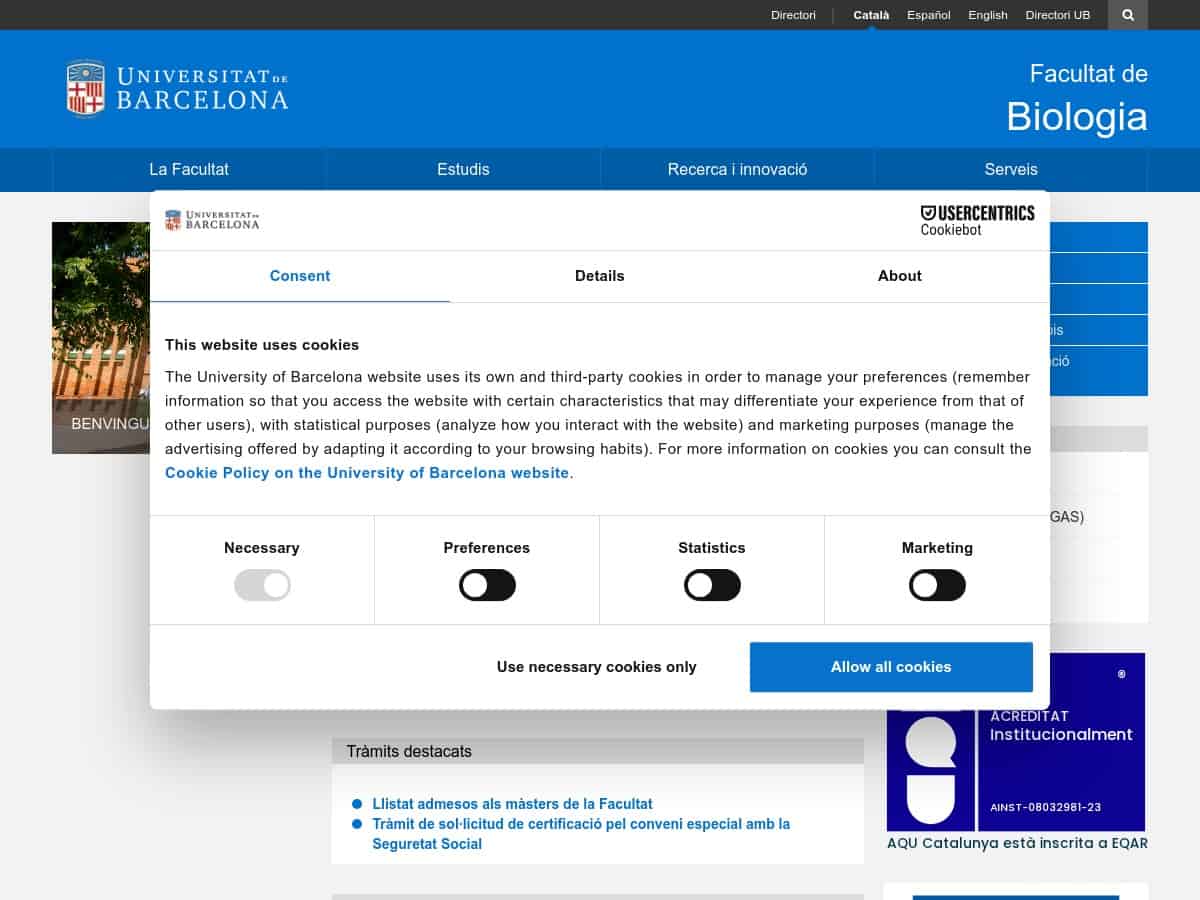 Facoltà di Biologia (Università di Barcellona)