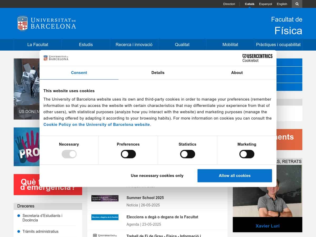 Facultat de Física(Universitat de Barcelona)