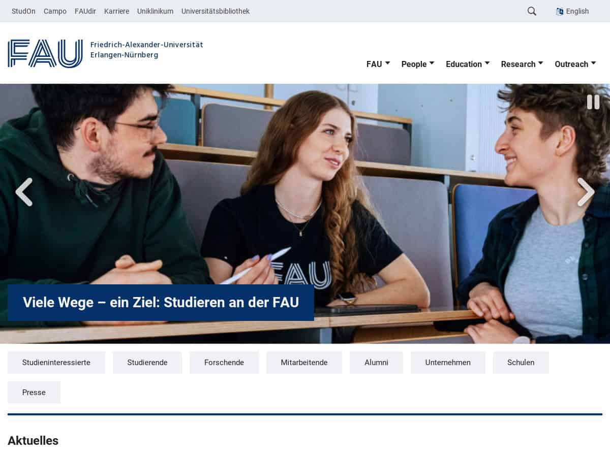 Friedrich-Alexander-Universität Erlangen-Nürnberg (FAU)