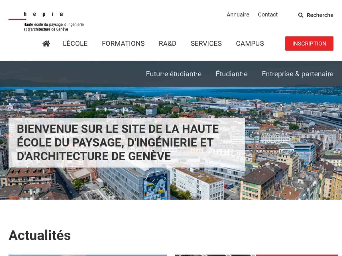 Haute école du paysage, d’ingénierie et d’architecture de Genève (HEPIA)