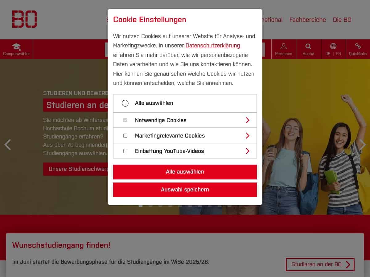 Hochschule Bochum – Bochum University of Applied Sciences