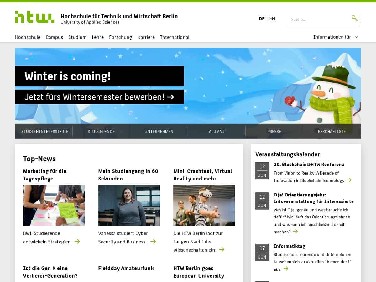 Hochschule für Technik und Wirtschaft Berlin (HTW Berlin)