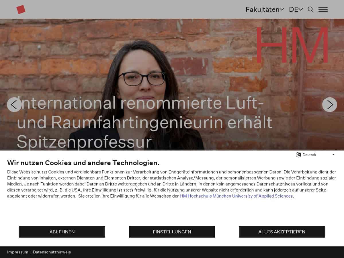 Hochschule München University of Applied Sciences (HM)