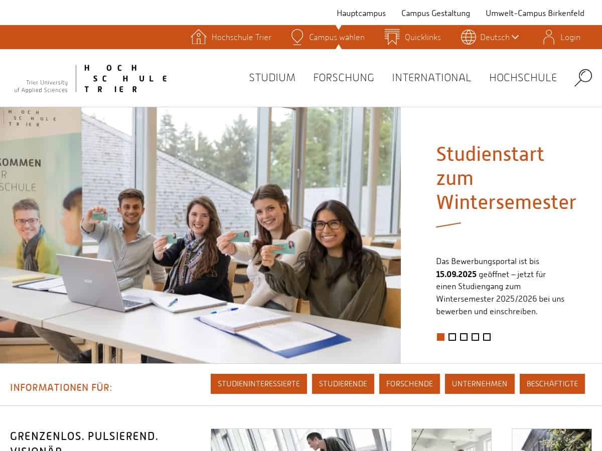 Hochschule Trier – Trier University of Applied Sciences