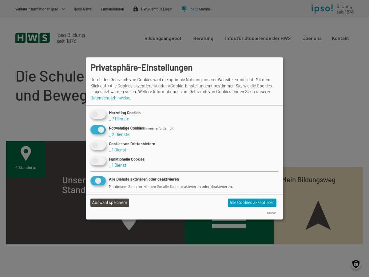 HWS Huber Widemann 学校，Informatik HF