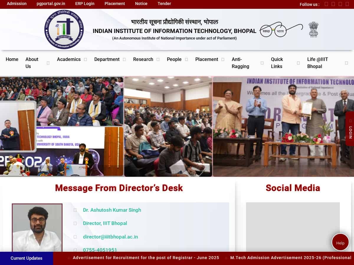 Institut indien de technologie de l'information de Bhopal (IIIT Bhopal)