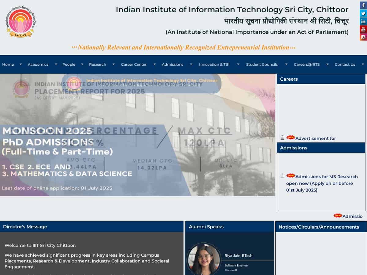 Indian Institute of Information Technology Sri City (IIITS)