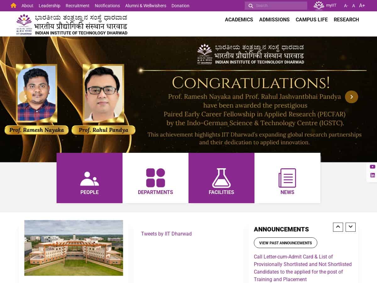 Instituto Indio de Tecnología de Dharwad (IITDH)