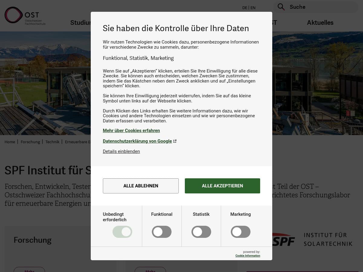 Institut für Solartechnik (SPF)