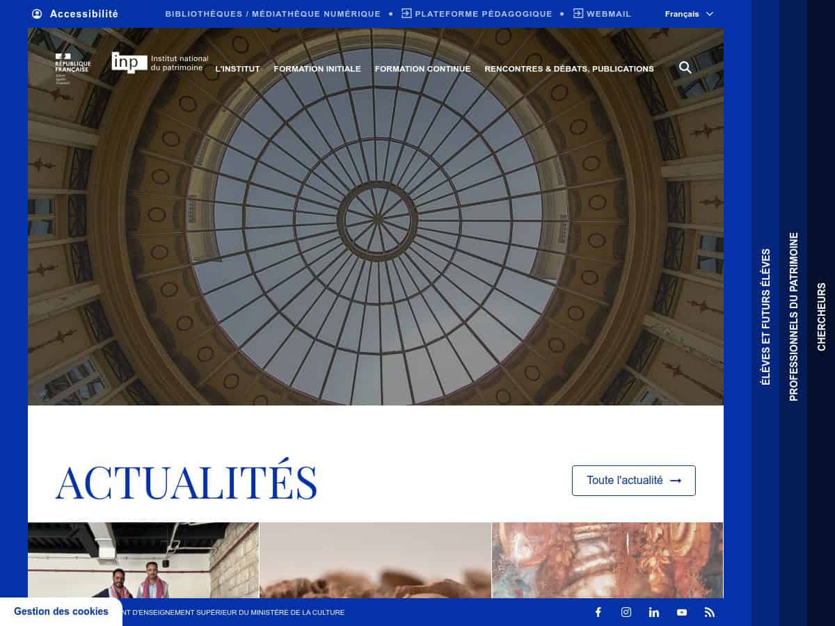 Institut National du Patrimoine (INP Parigi)