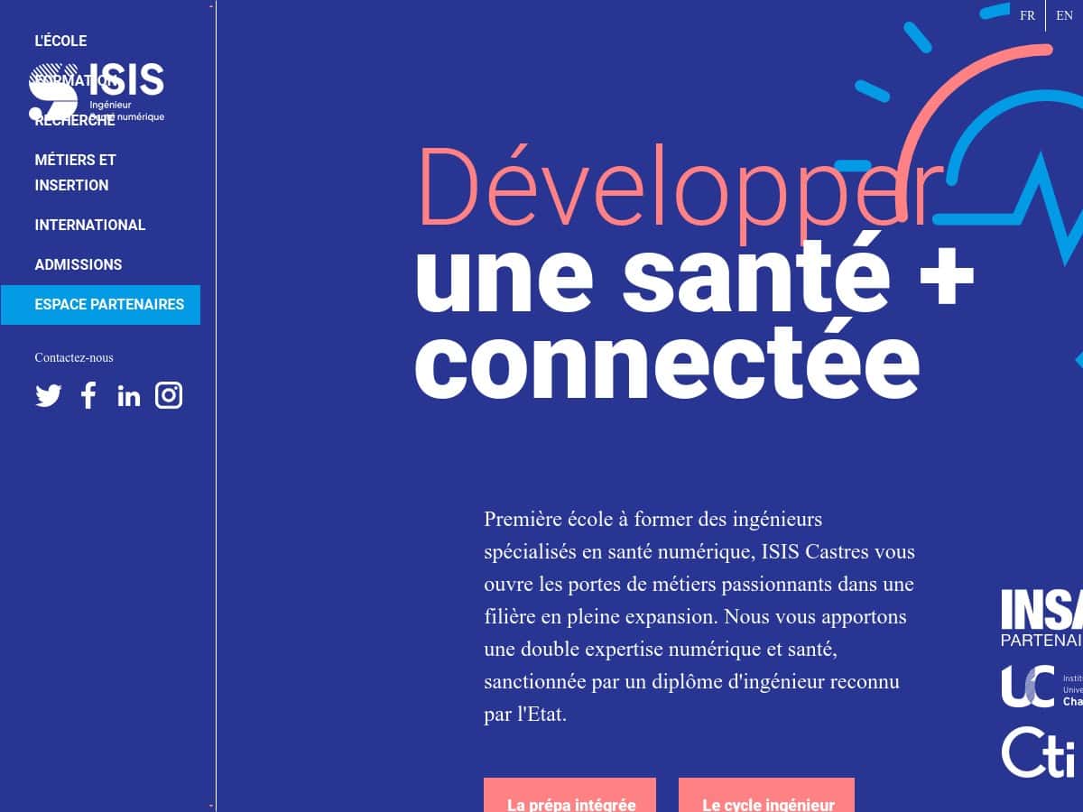ISIS Castres (École d'Ingénieurs Informatique et Systèmes d'Information pour la Santé)
