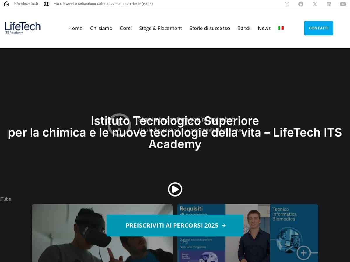Istituto Tecnico Superiore Nuove tecnologie della Vita Alessandra Volta (ITS Volta)