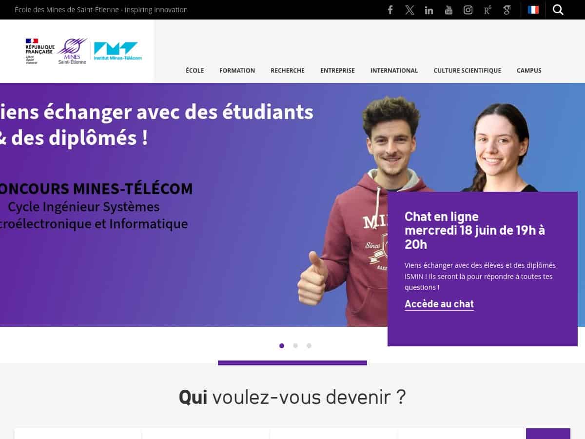 Mines Saint-Étienne (École Nationale Supérieure des Mines de Saint-Étienne)