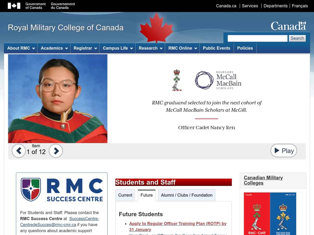 Royal Military College of Canada (RMC)