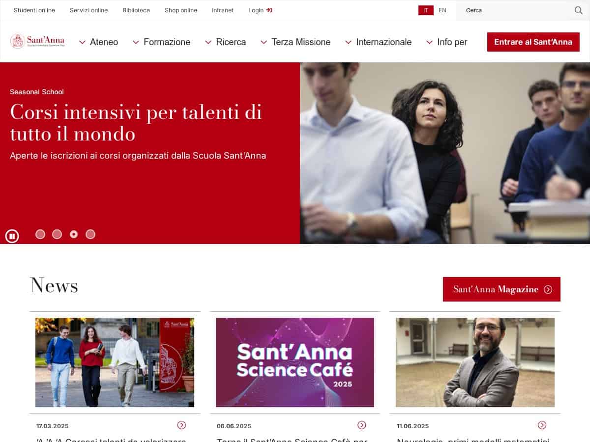 Scuola Superiore Sant’Anna di Pisa (SSSA)