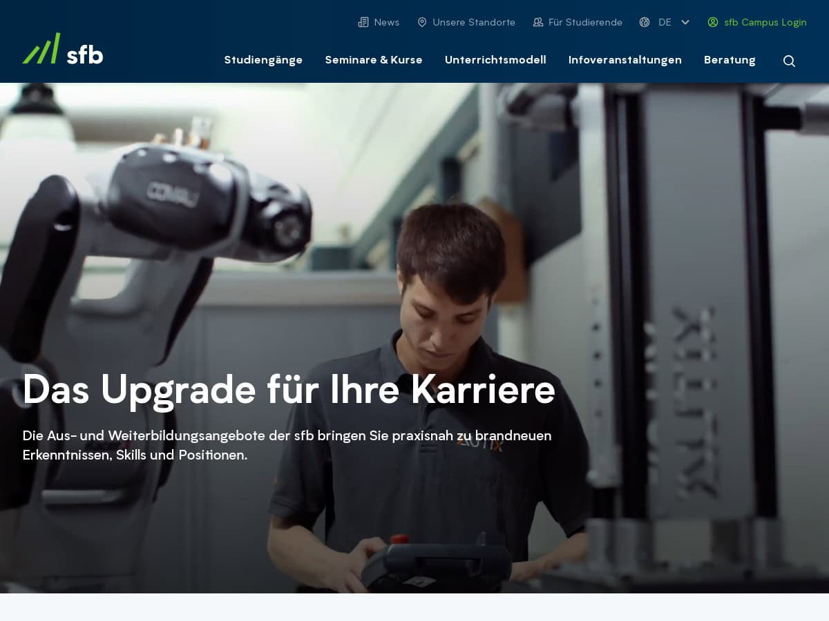 sfb Bildungszentrum Dietikon, Höhere Fachschule für Technologie